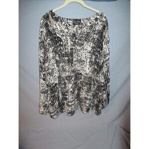 Plus size blouse 3x with 1/4 zip neck